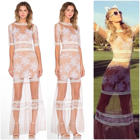 For Love & Lemons Dresses & Skirts - For Love and Lemons Desert Nights Maxi Dress Size S paris hilton C3